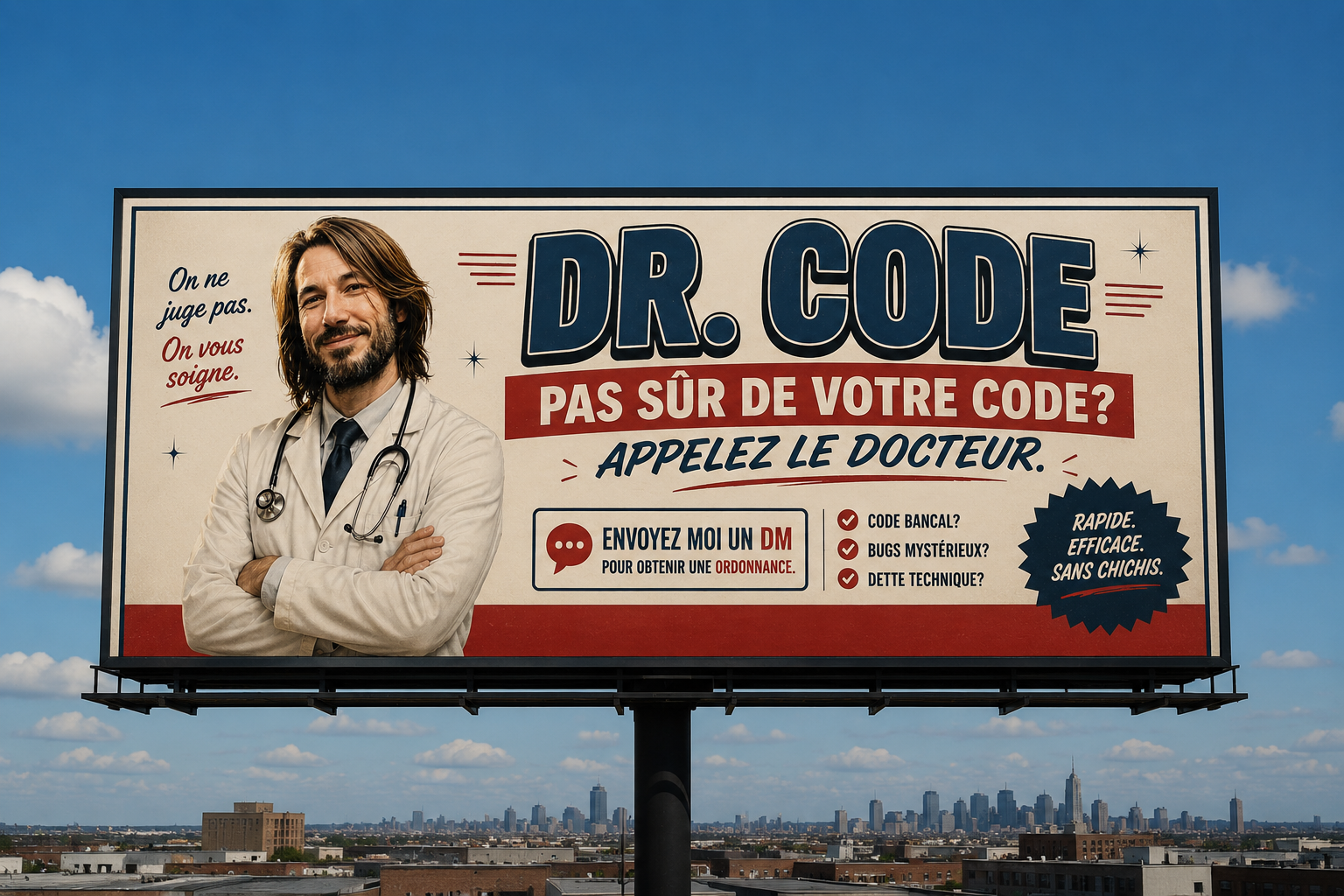 Dr. Code — Pas sûr de votre code ? Appelez le docteur.